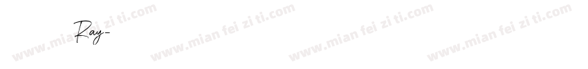 范瑞鈺 Ray字体转换